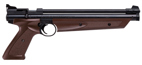 Crosman P1377BR American Classic .177 Caliber Pump Air Pistol with Brown Polymer Grips