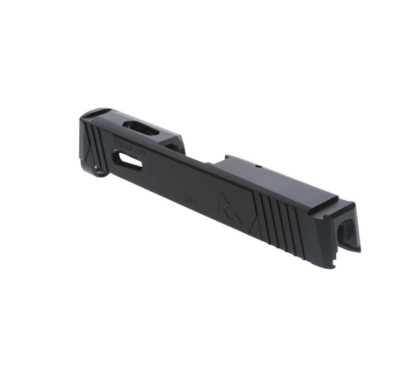 Rival Arms Precision Slide for Sig P365 - Black Stainless Steel with Serrations & RMS Cuts