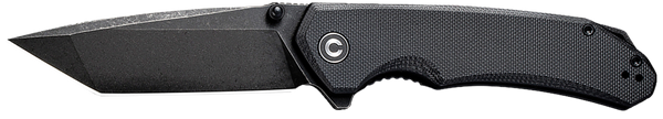 Civivi Brazen Folding Tanto Knife with Black Stonewashed D2 Blade and G10 Handle