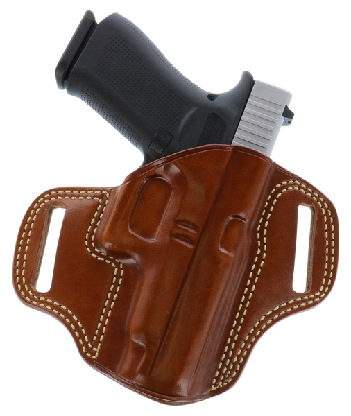 Galco CM876 Combat Master OWB Tan Leather Holster for Springfield Hellcat Pro - Right Handed