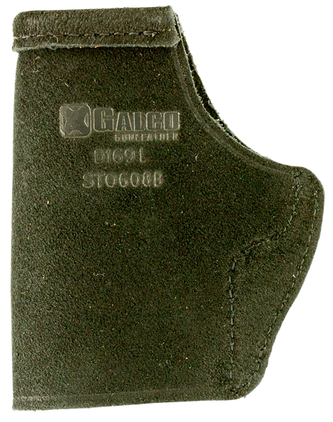 Galco STO600B Stow-N-Go IWB Black Leather Holster for Sig P365/P365 SAS/Glock 42 - Right Hand Belt Clip Mount