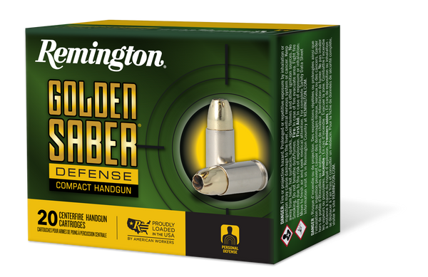 Remington Golden Saber Defense .40 S&W 180gr JHP Ammo - 20/Box