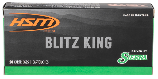 HSM 22-250 Rem 55gr Sierra BlitzKing Varmint Ammo - 20/Box, 25/Case