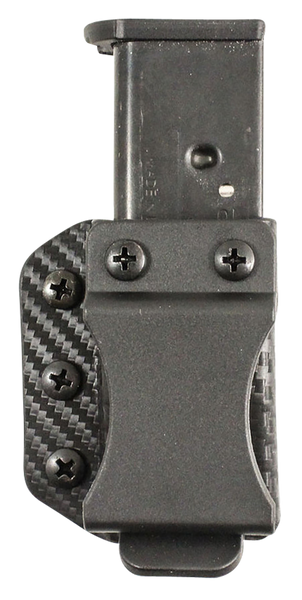 DeSantis Gunhide A100KJYYZ Persuader Mag Pouch for Glock 43 - Ambidextrous IWB/OWB Black Kydex Belt Clip