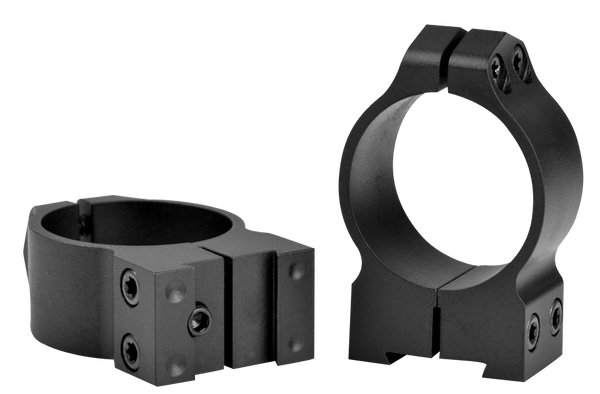 Warne Maxima 30mm Medium Dovetail Scope Rings for CZ 527 - Matte Black Steel