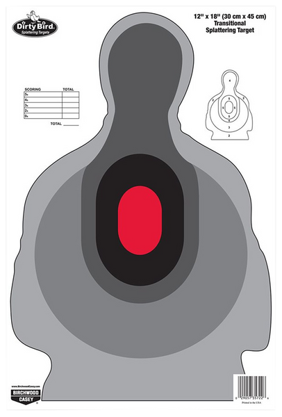 Birchwood Casey Dirty Bird Silhouette Tagboard Target 12"x18" - Pack of 100