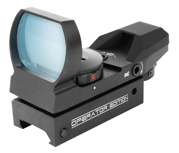 Aim Sports RT40E1 Reflex Sight - Black Anodized, 1x24mm/34mm, Red/Green Multi Reticle Operator Edition