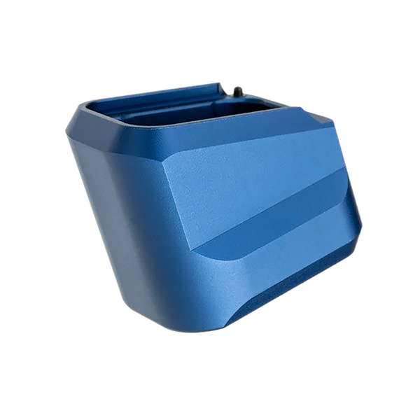 Tyrant CNC Blue Aluminum Magazine Extension for H&K VP9/VP40/VP30 - 5 Round Capacity