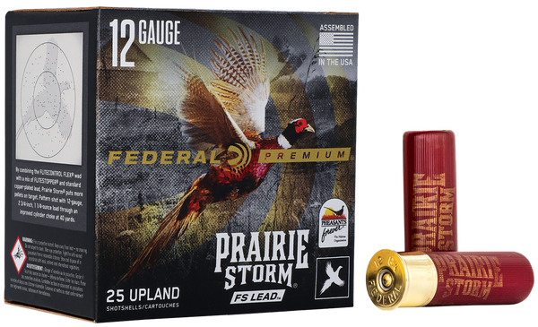 Federal Premium Prairie Storm FS 12 Gauge 3" 1 5/8oz #4 Shot - 25 Rounds Per Box
