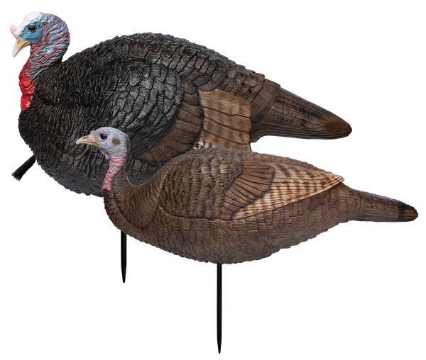 Primos 69075 Lil' Gobblestopper Jake & Hen Combo - Multi-Color Turkey Decoys