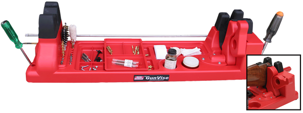 MTM Case-Gard GV30 Red Plastic Gun Vise for Rifles and Shotguns