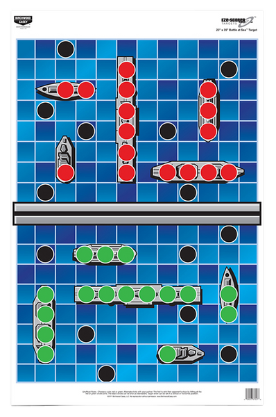 Birchwood Casey EZE-Scorer Battle Ships Target Pack - 23" x 35" Blue (5 Sheets)