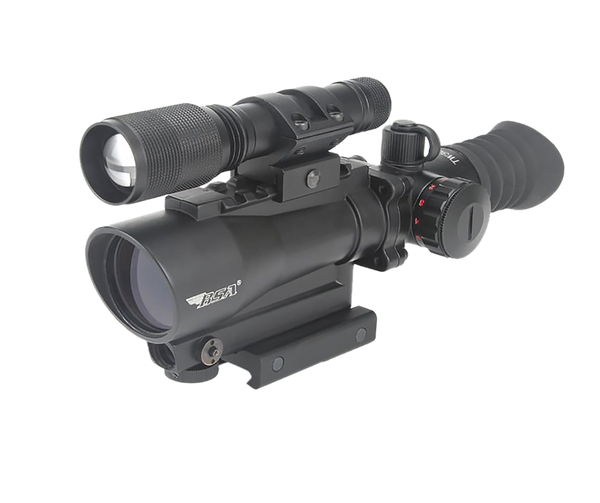 BSA TW30RDLL 30MM Red Dot Sight with Laser & Flashlight - Matte Black 5 MOA Reticle