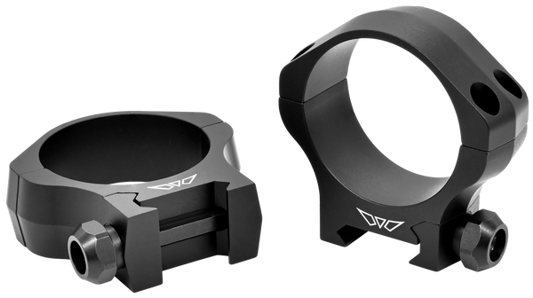 Warne Mountain Tech 40mm Low Scope Rings - Matte Black 0 MOA