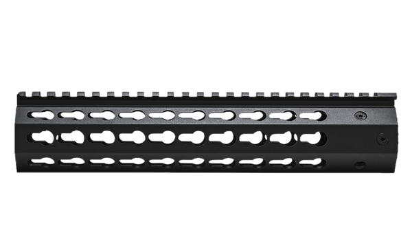 NcStar 10" Keymod Free-Floating Handguard for AR-15/M4 - Black Anodized Aluminum