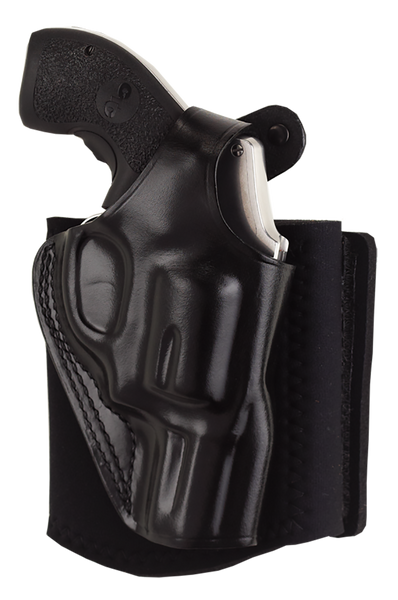 Galco AG870RB Ankle Glove Holster for Sig P365/P365XL - Right Hand, Black Leather, Fits Ankles up to 13"