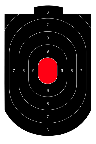 Birchwood Casey Dirty Bird Oval Paper Target 12"x18" - Pack of 50