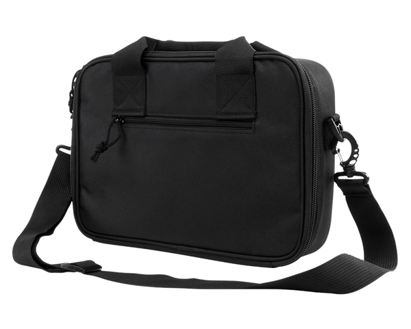 NcStar VISM Double Pistol Range Bag with Mag Pouches and Black Finish