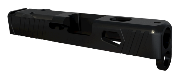 Rival Arms Precision Slide for Glock 26 Gen3-4 with Docter Cut, Black QPQ Hardened Stainless Steel