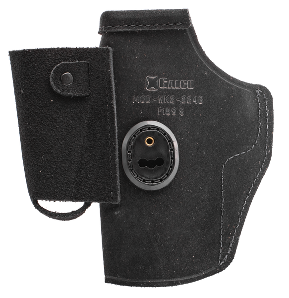 Galco WalkAbout 2.0 IWB Black Leather Holster for Glock 17/22, Ambidextrous Mount Options