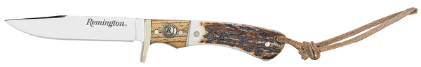 Remington Guide Jr. 6.50" Fixed Skinner Knife with Stag Bone Handle and Sheath