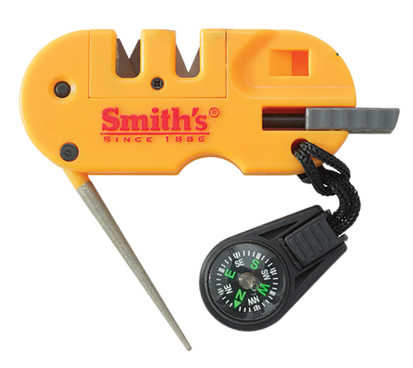 Smiths Products 50364 Pocket Pal X2 Multi-Function Sharpener with Yellow Plastic Handle