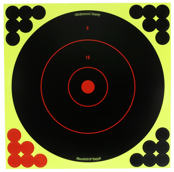 Birchwood Casey 12" Bullseye Target Dispenser with Pasters - 12 Pack