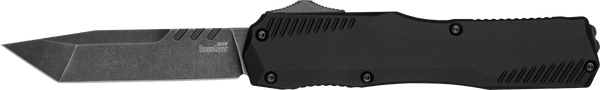 Kershaw 9000T Livewire OTF Tanto Knife with Black DLC MagnaCut Blade and Anodized Aluminum Handle