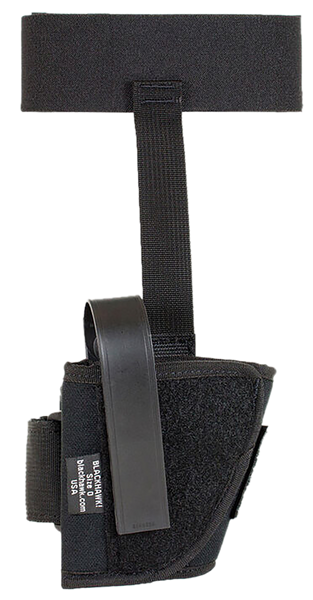 Blackhawk Ankle Holster for Medium/Large Semi-Autos, Size 16, Black Cordura, Right Handed