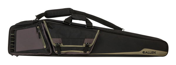 Allen 90650 Rocky Double Rifle Case - 50" Black with Tan Trim, Lockable Zippers, Adjustable Shoulder Strap, Holds 2 Rifles