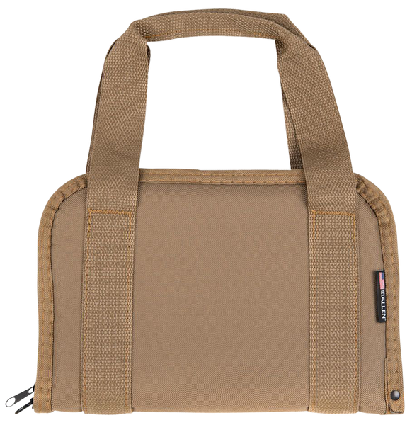 Allen 3642 Pistol Tote - Lockable Handgun Case, Flat Dark Earth, 11.5"