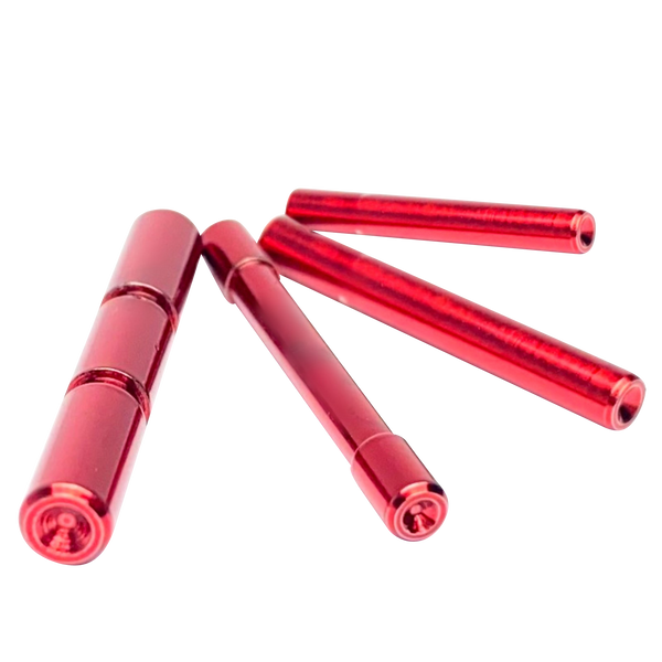 Cross Armory CRG4PSRD 4-Pin Set for Glock Gen4 - Dimpled Extended Red 4140 Steel