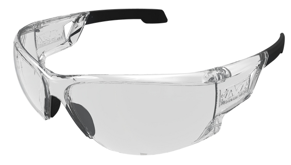 Mechanix Wear VNS10AABU Type-N Safety Glasses with Clear Anti-Scratch Lens and Black Frame