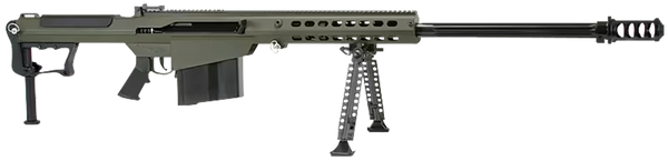 Barrett M107A1 .50 BMG Rifle with 29" Fluted Barrel and OD Green Finish