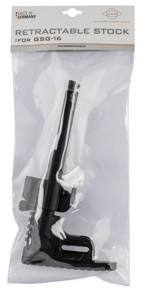 OEM Replacement Black Synthetic Retractable Stock with Storage for GSG 16 - GSG GER4020108