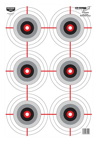 Birchwood Casey EZE-Scorer Bullseye Paper Targets 12" x 18" Pack of 100