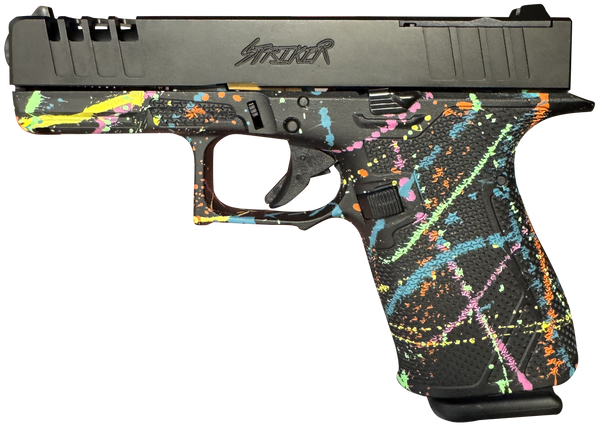 GL19SBLK 9mm Pistol with Cerakote Splatter Finish and 15+1 Capacity
