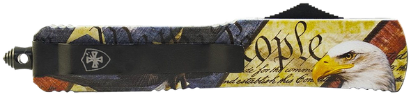 Templar Knife MZEG321 "We The People" Eagle OTF with Stonewashed D2 Blade and Aluminum Zinc Handle
