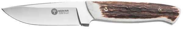 Boker Stag Hunter Knife with N695 Blade and Stag Handle