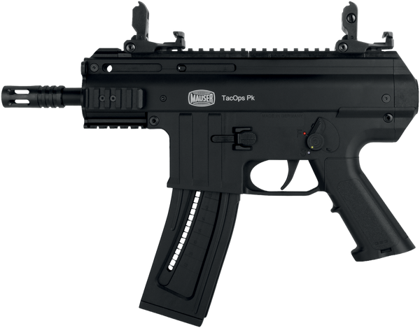Blue Line Solutions TacOps Pk 22 LR Pistol with Picatinny Rail and Black Anodized Steel Barrel