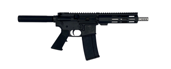 Great Lakes Firearms GL15223SSPBLK AR-15 Pistol with 7.50" Stainless Barrel and 7" M-LOK Handguard