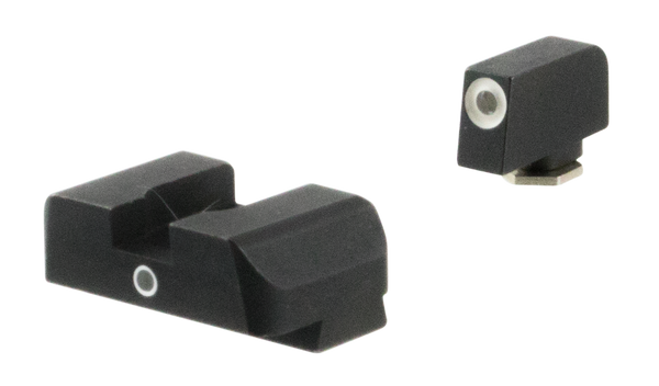 AmeriGlo GL5101 i-Dot Sight Set for Glock - Green Tritium Sights with White Outline Front