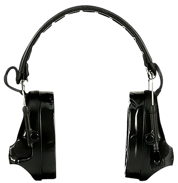 Peltor SwatTac V Hearing Defender Headset, 23 dB, Over-the-Head, Black, Adult, 1 Pair