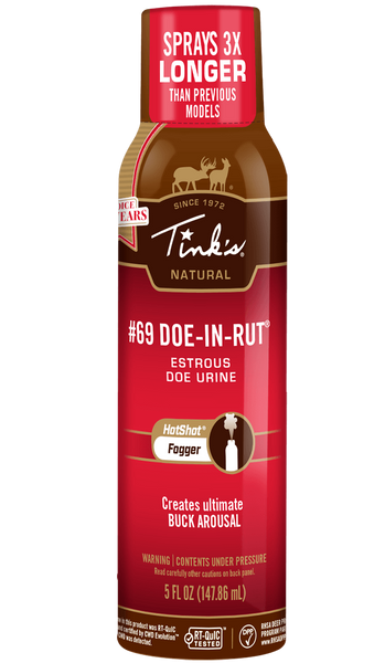Tinks W5500 #69 Doe-In-Rut Estrous Fogger Deer Attractant 5 oz Aerosol