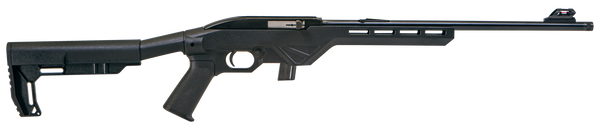 Citadel CIT22LRB Trakr .22 LR Rifle with 18" Threaded Barrel and Black Synthetic Stock