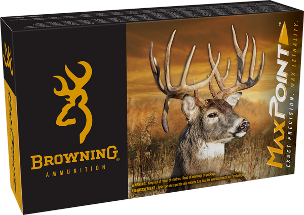 Browning Max Point .270 Win 130gr Ammo - 20 Rounds per Box