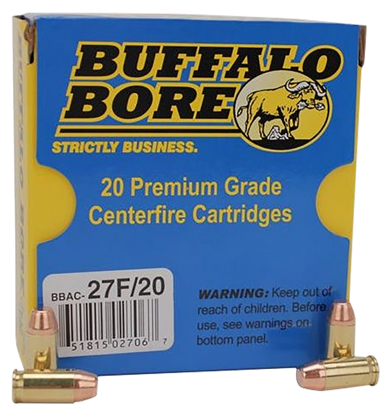 Buffalo Bore 380ACP 95gr FMJ Flat Nose Ammo - 20/Box