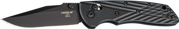 Hogue Deka 3.25" Folding Knife with G-10 Frame and ABLE Lock - Black