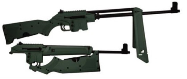 SU-16C 223REM 16" Rifle 10+1 Capacity - Black/Green
