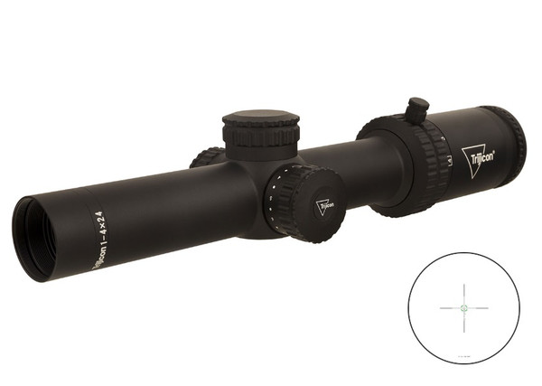 CREDO 1-4x24 Black 30mm BDC Green Scope